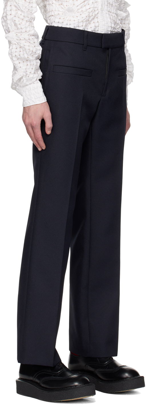 Bukser Courrèges Courrèges Creased Trousers Mørkeblå | 123CPA111PL0056, 1
