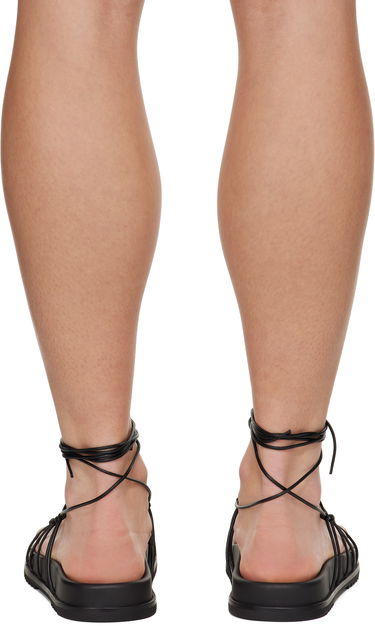 Kjole Rick Owens Rick Owens Hollywood Web Granola Sandals Sort | RP01E7800 LLP, 1