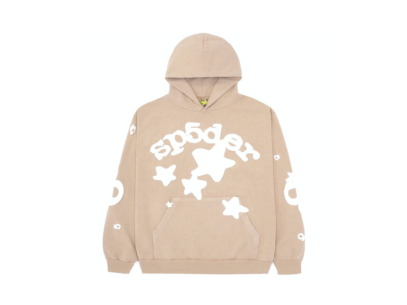 Sweatshirt Sp5der Beluga Hoodie Sand Beige | SP5 SNDBEL HD