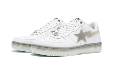 Sneakers og sko BAPE Bape Sta #5 White/Grey Hvid | 0ZXSHM191054L-WHT, 1