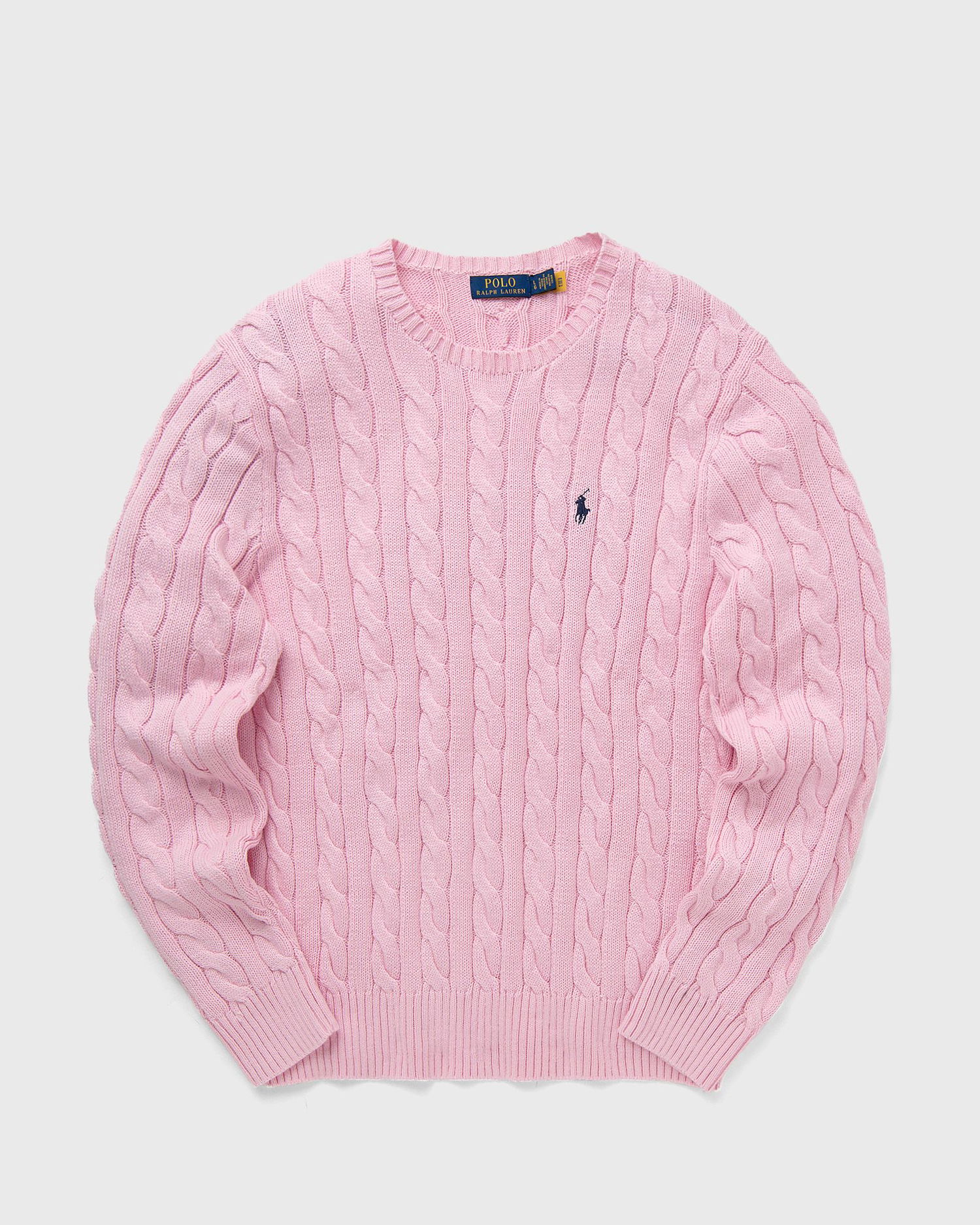 Sweater Polo by Ralph Lauren LS DRIVER CN-LONG SLEEVE-PULLOVER Lyserød | 710775885027, 0
