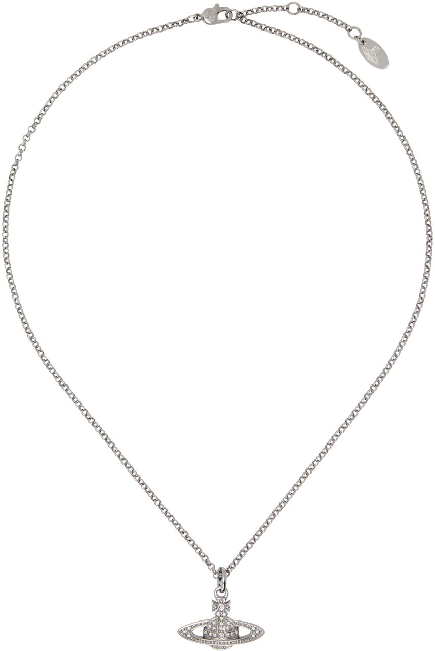 Halskæde Vivienne Westwood Mini Bas Relief Pendant Necklace Metalisk | 63020086-02S108-CN, 0
