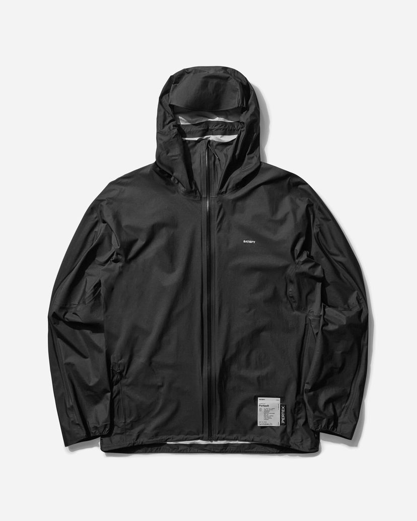 Vindjakke Satisfy Pertex 3L Fly Rain Jacket Sort | 11045 BK-SA