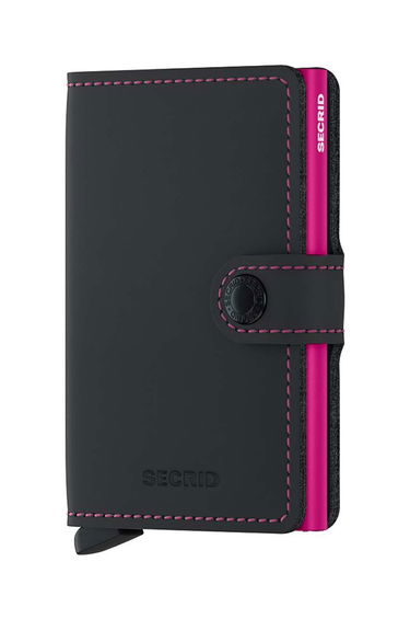 Tegnebog Secrid Wallet Sort | MM.Black.Fuchsia, 0