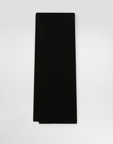Tørklæde Dolce & Gabbana Dolce & Gabbana Wool and Cashmere Knit Scarf Sort | FXR19TJGME5N0000, 3
