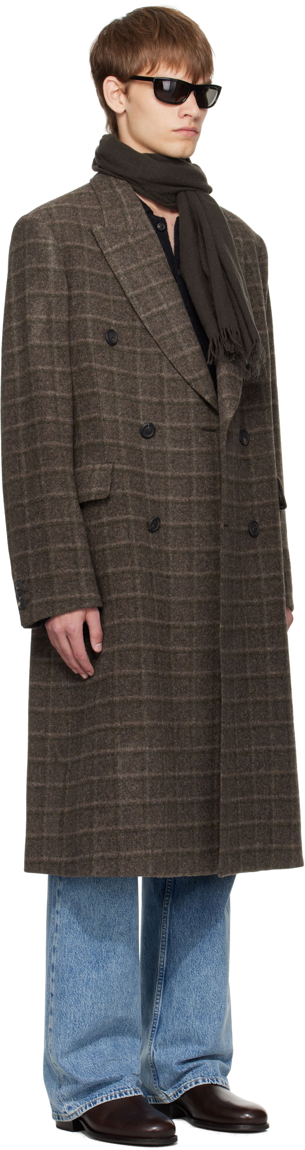 Frakker OUR LEGACY OUR LEGACY Whale Double-Breasted Coat Brun | M4251WD, 1