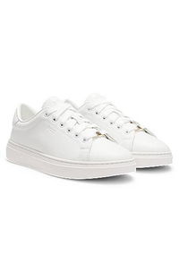 Embossed Logo Leather