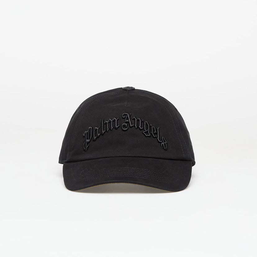 Kasket Palm Angels Palm Angels Curved Logo Cap Sort | PMLB104F25FAB0021010