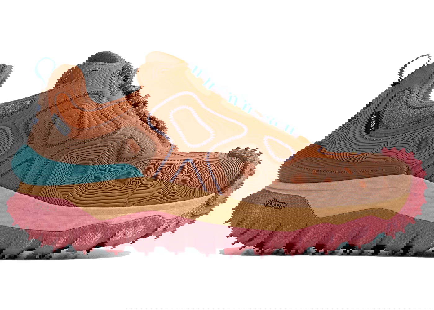 Sneakers og sko Moncler Salehe Bembury x Genius Trailgrip Grain Orange Orange | 4M00010M3275-371, 0