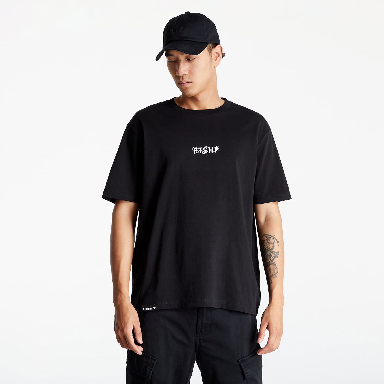 T-shirt Footshop FTSHP Logo Sort | FTSHP_116, 0