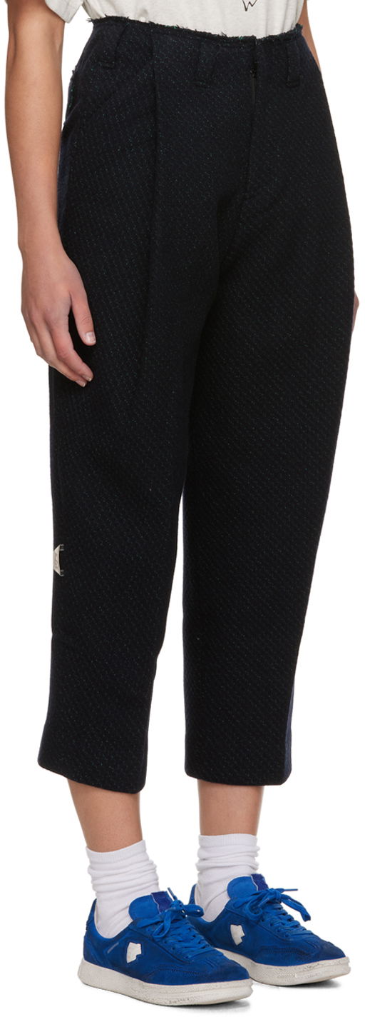 Bukser ADER ERROR Raw Edge Cropped Trousers Sort | BMADFWSA0201BK, 1