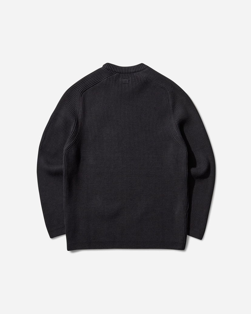 Sweater C.P. Company Full Rib Crewneck Sweater Sort | 19CMKN015A-006608A 999