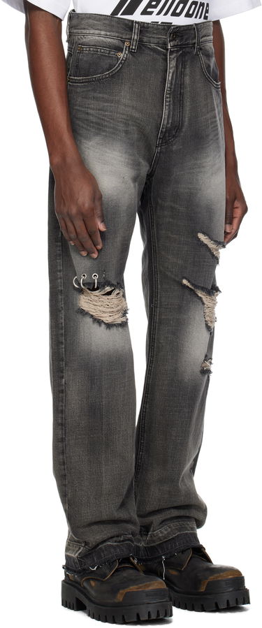 Jeans We11done We11done Distressed Jeans Grå | WD-DP0-25-333-M-BK, 1
