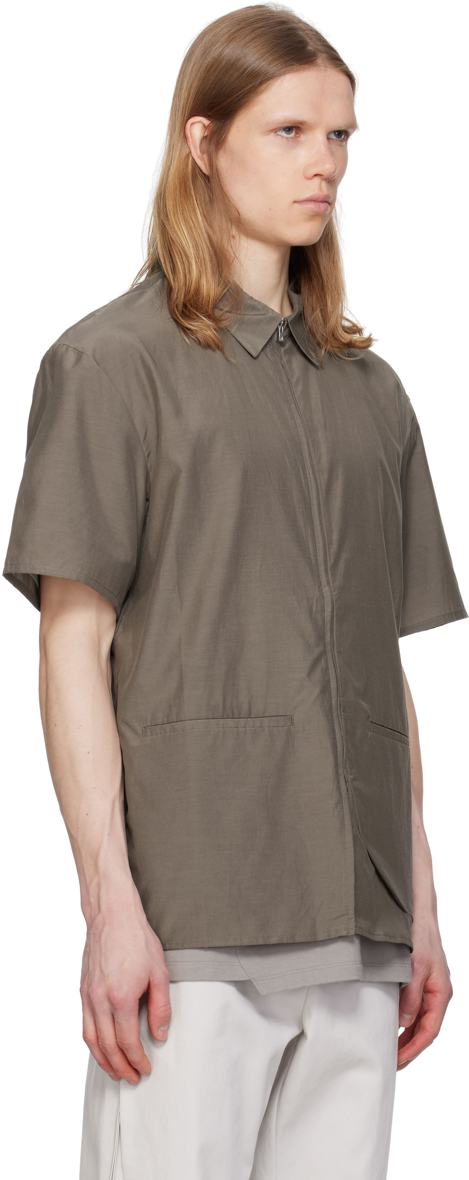 Skjorte Post Archive Faction (PAF) Post Archive Faction 8.0 Right Half Shirt Grå | 8.0 THSR-BR, 1