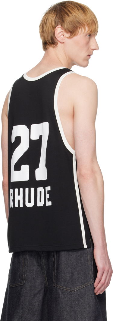 Tanktop Rhude Rhude Como 1907 Edition Jersey Tank Top Sort | RHSS25TA01230, 2