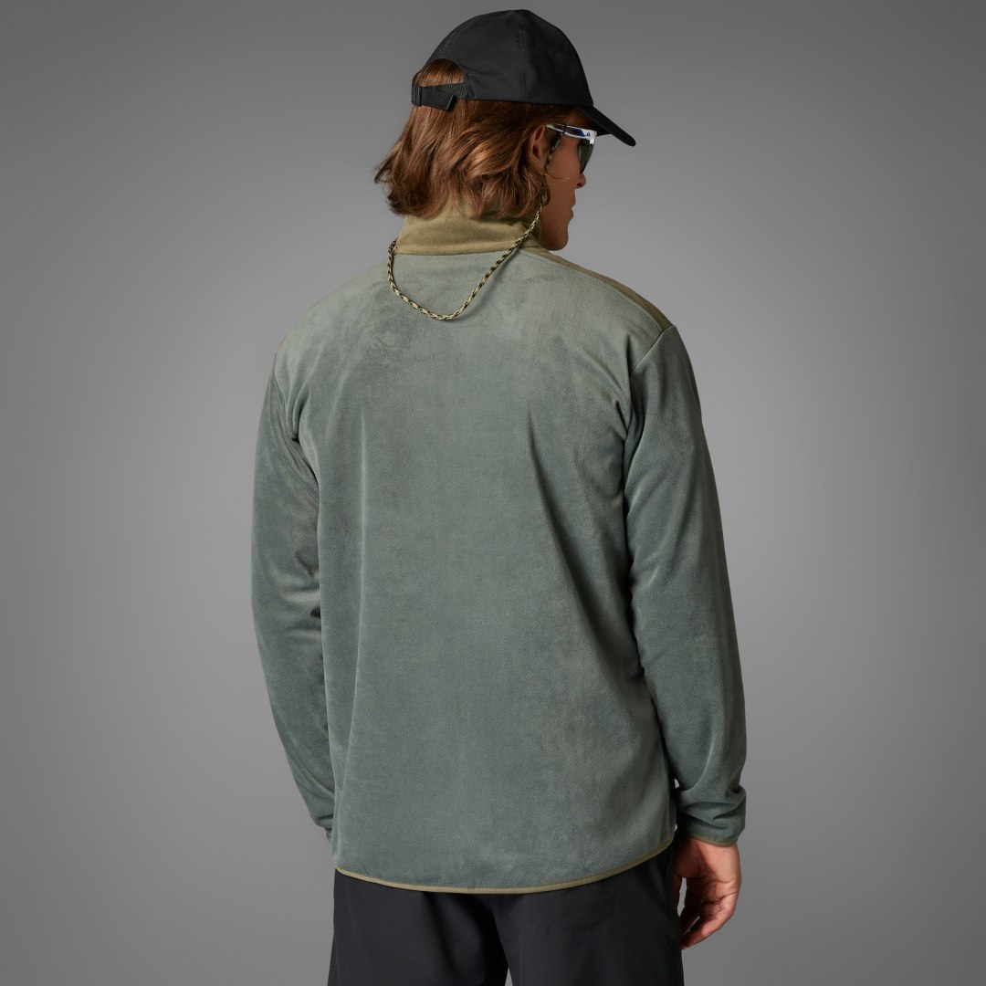 Sweatshirt adidas Performance Terrex Fleece Full-Zip Jacket Grøn | JC9615, 1