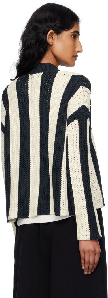 Sweater Max Mara Weekend Max Mara Striped Open Cardigan Mørkeblå | 2515341012600, 2