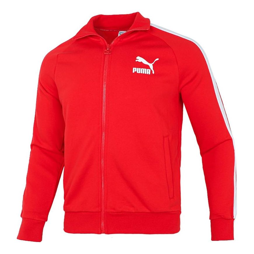 Træningsdragt Puma Classics T7 Track Jacket Rød | 532935-11, 0