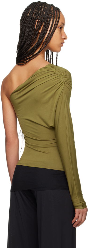 Tanktop Miaou Miaou Katia One-Shoulder Long Sleeve Top Grøn | 7095TJBCED, 2