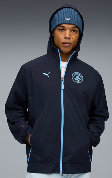 Jakke Puma Manchester City FC TECH Woven Jacket Mørkeblå | 782669-06, 2