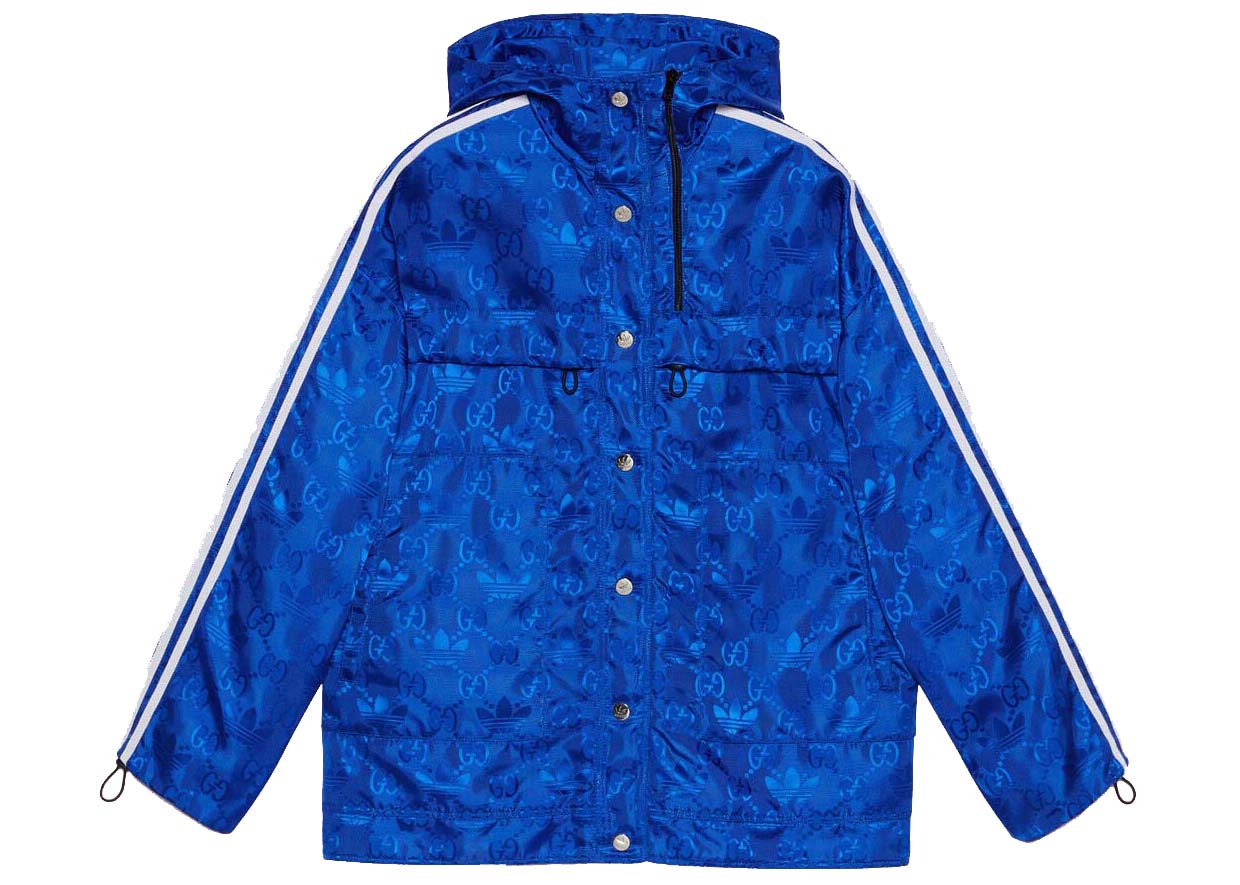 Bomberjakke Gucci adidas x Bomber Jacket Cobalt Blue Blå | 702298 ZAJFW 4153, 0