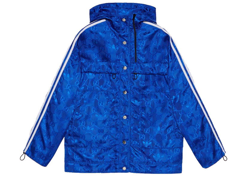 Bomberjakke Gucci adidas x Bomber Jacket Cobalt Blue Blå | 702298 ZAJFW 4153