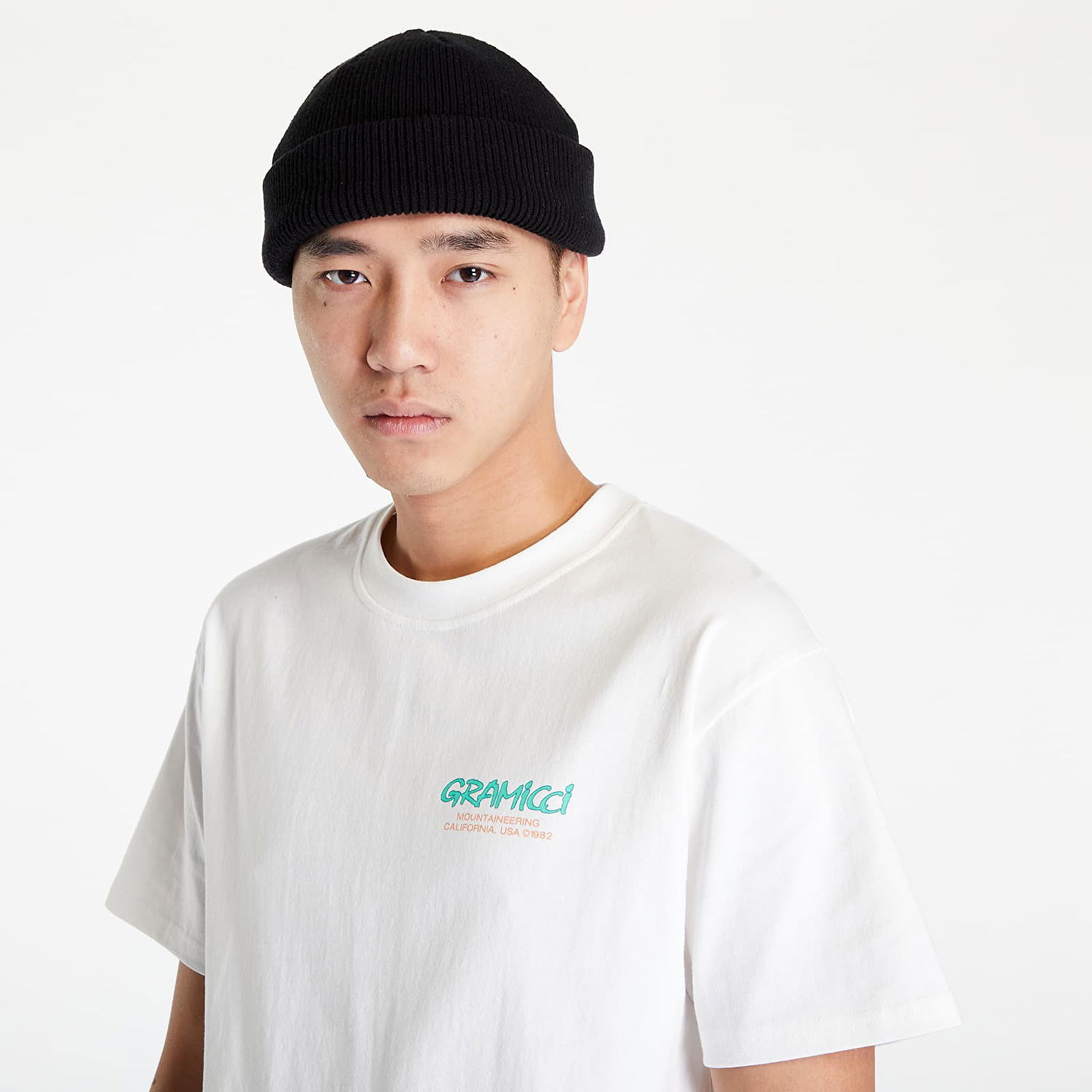 T-shirt GRAMICCI Mountaineering Tee Hvid | G2FU-T049 White / Green, 1