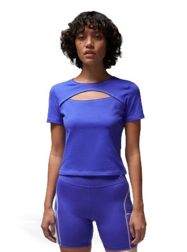 T-shirt Jordan Sport Keyhole T-Shirt Lilla | DX0464-430