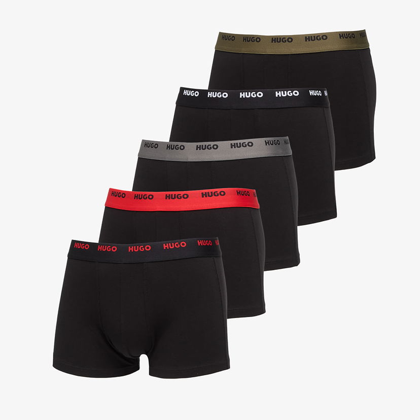 Boksere BOSS Boxerky Hugo Trunk 5-Pack Multicolor Sort | 50532619-003