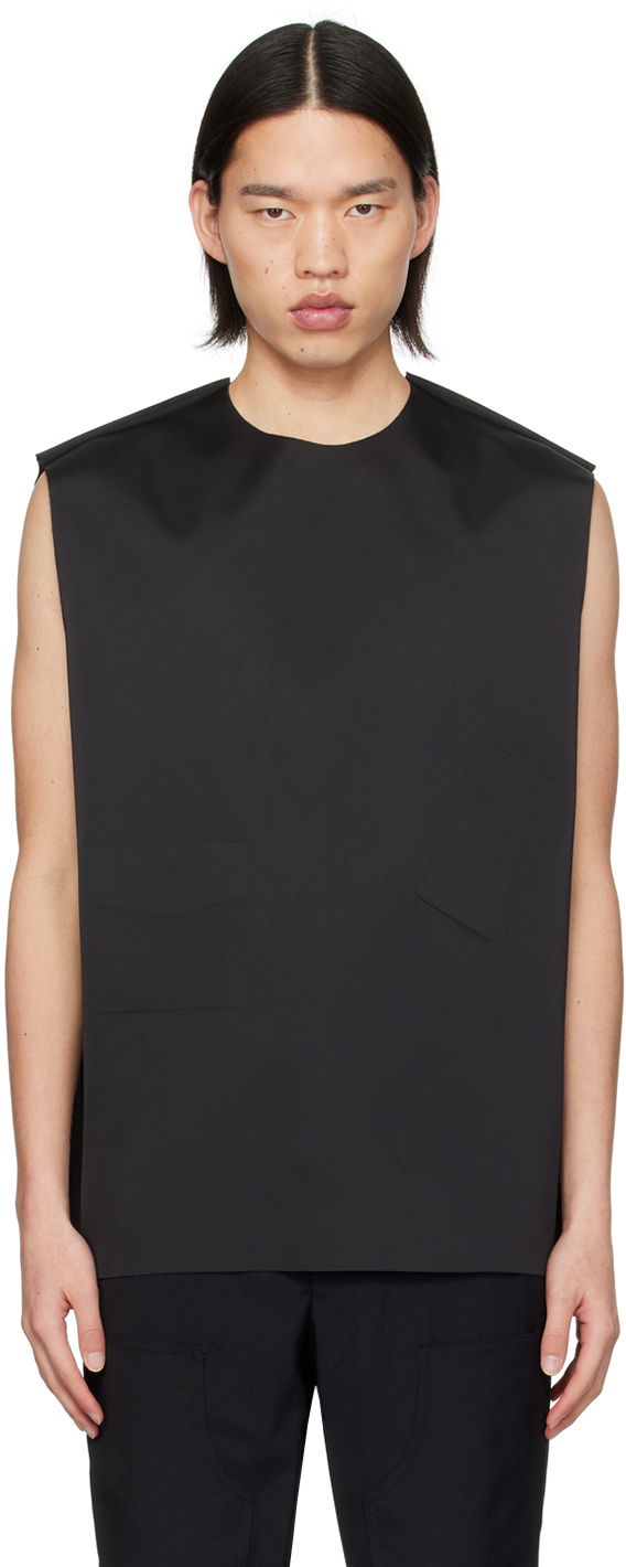 Vest We11done We11done Embossed Pocket Tank Top Sort | WD-BL1-24-122-M-BK