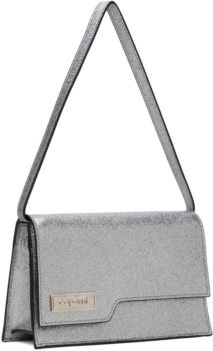 Skuldertaske Coperni Mini Glitter Shoulder Bag Metalisk | COPBA66F6008, 1