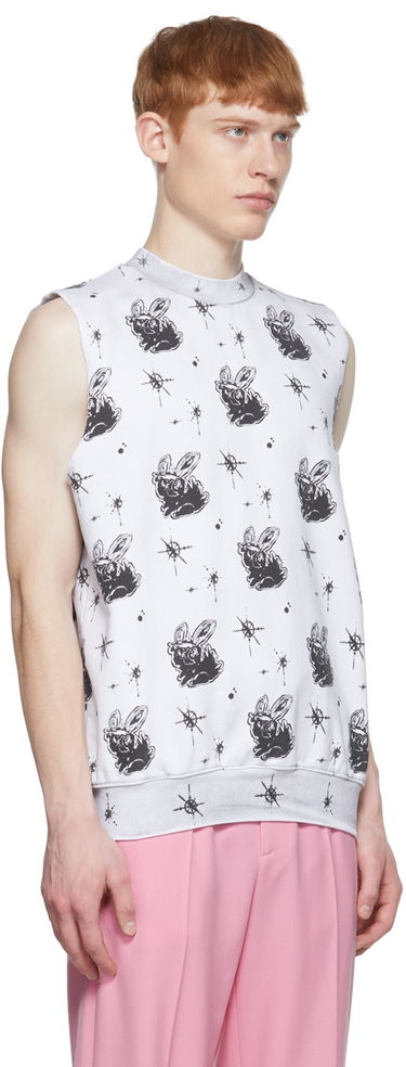 Tanktop We11done We11done Graphic Print Tank Top Hvid | WD-TV1-22-559-U-WH, 4
