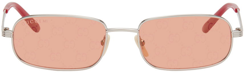 Solbriller Gucci Rectangular Sunglasses Rød | GG1457S, 0
