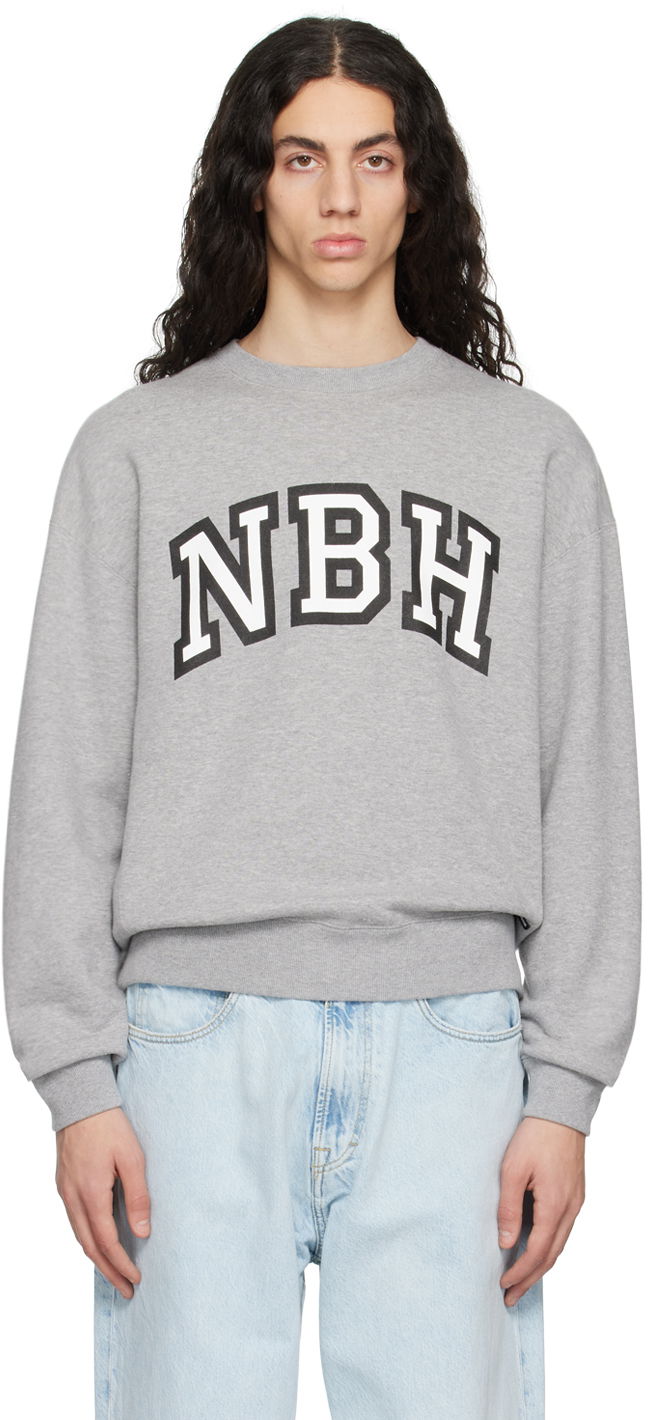 Sweatshirt Neighborhood Neighborhood Printed Sweatshirt Grå | 222TPNH-CSM01