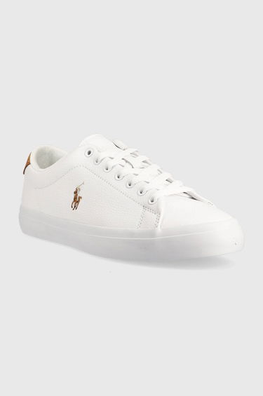 Sneakers og sko Polo by Ralph Lauren Longwood Leather Trainers Hvid | 816877702001, 1