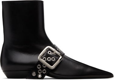 Sneakers og sko Jil Sander Jil Sander Eyelet Buckle Ankle Boots Sort | J15WU0105_P8226, 0