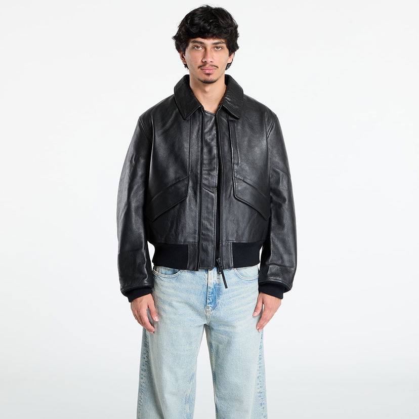 Jakke Y-3 Y-3 Leather Jacket Sort | JX4820