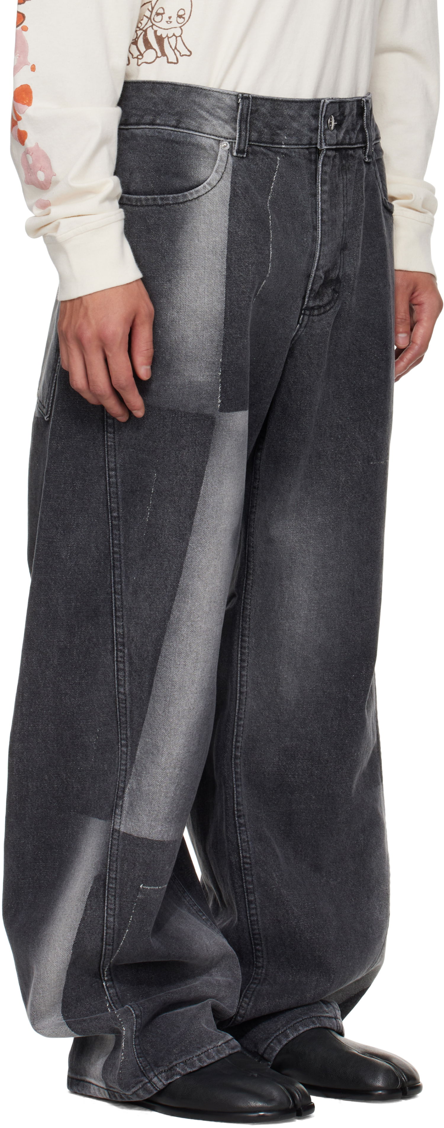 Jeans Eckhaus Latta Eckhaus Latta Bend Jeans Sort | 1225-EL-PF25-SF, 1