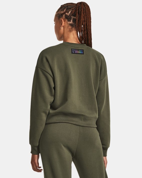 Sweatshirt Under Armour Crewneck Grøn | 1380195-390, 1