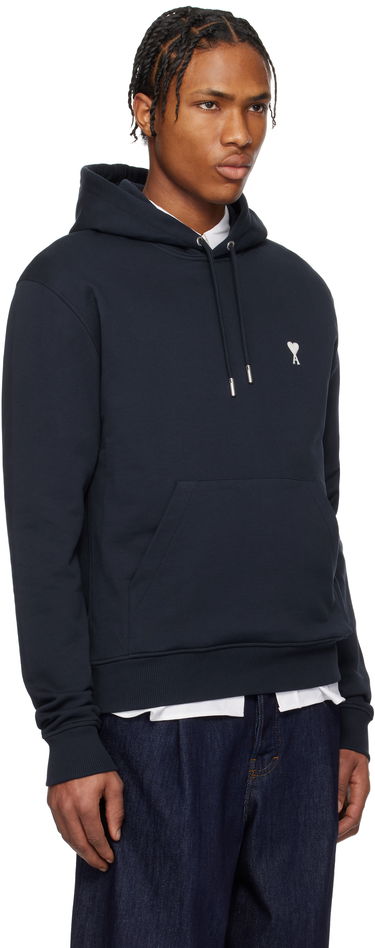 Sweatshirt AMI AMI Paris Classic Ami De Coeur Hoodie 3XL Mørkeblå | HSW260.730-430, 2