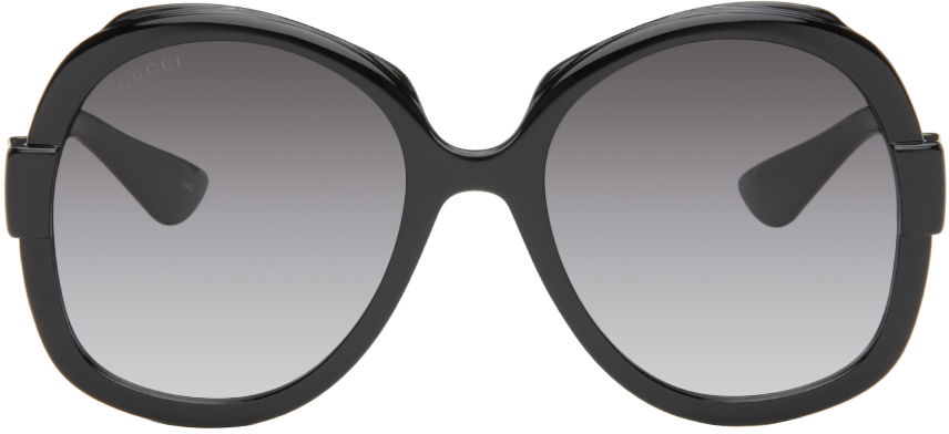Solbriller Gucci Black Oversized Sunglasses Sort | GG1432S-001, 0