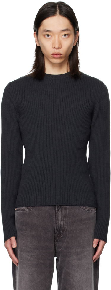 Sweater OUR LEGACY OUR LEGACY Compact Round Neck Sweater Mørkeblå | M4253CO, 0