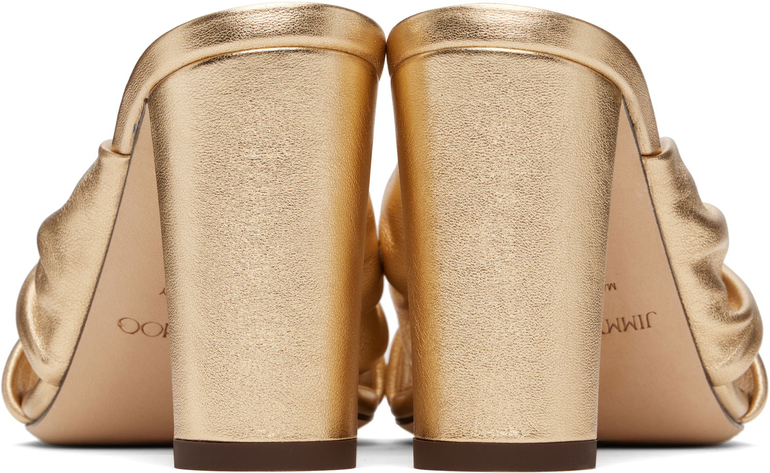 Tilbehør Jimmy Choo Jimmy Choo Avenue 85 Heeled Mules Metalisk | AVENUE 85, 1