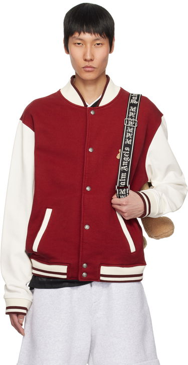 Bomberjakke Palm Angels Palm Angels 'Bear in Mind' Varsity Bomber Jacket Rød | PMEK011S25FAB0012503, 0