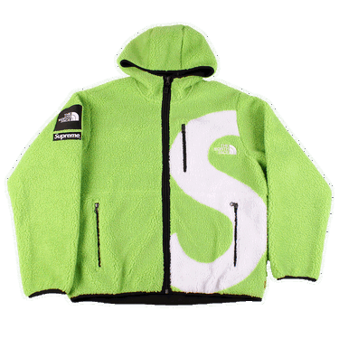 Jakke Supreme The North Face x S Logo Hooded Fleece Jacket Grøn | FW20J24 LIME, 0