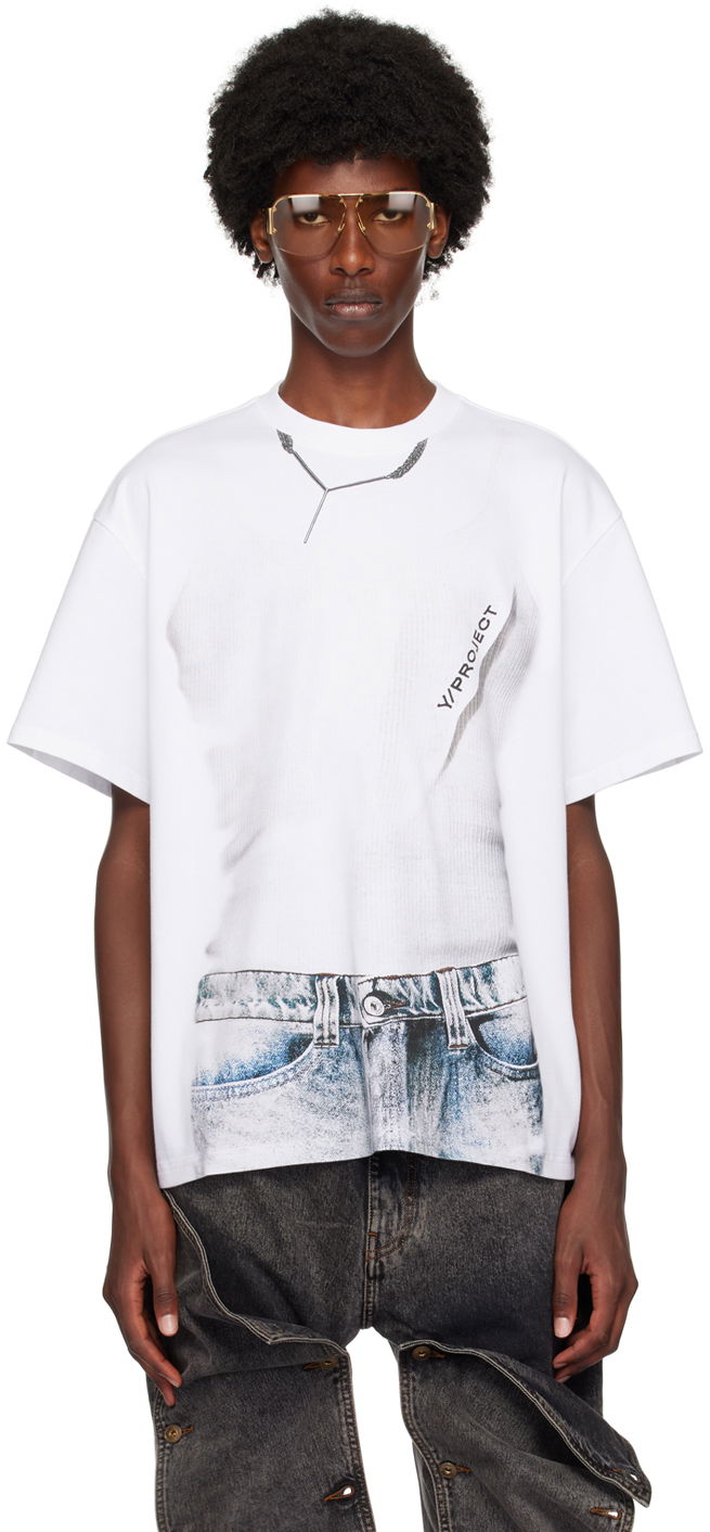 T-shirt Y/PROJECT T-Shirt Printed Hvid | 204TS022