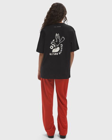 T-shirt Samsoe Samsoe Sanature T-Shirt with Floral Embroidery Sort | U25100020-BLACK-NATURE, 2