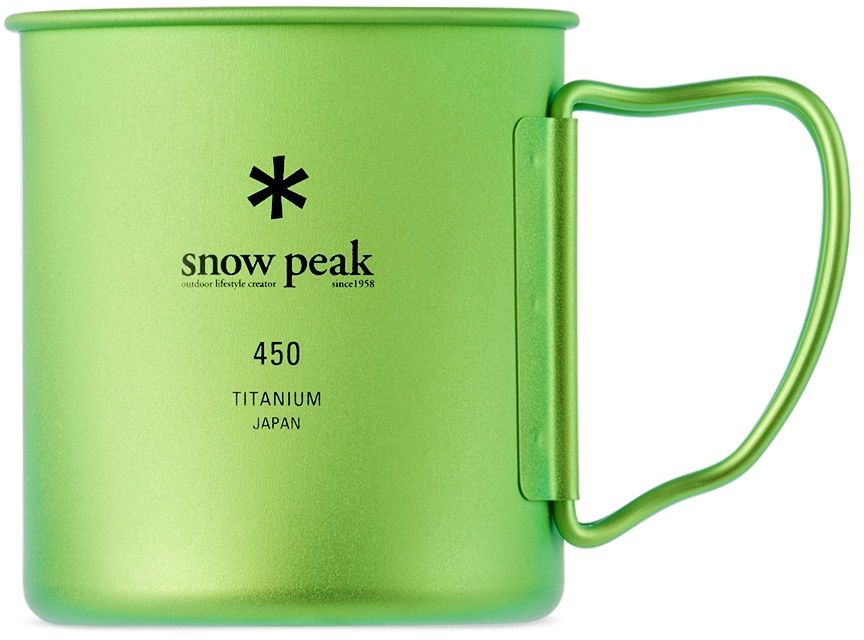 Drikkeflaske Snow Peak Titanium Single 450 Cup Grøn | MG-043GR-US, 0