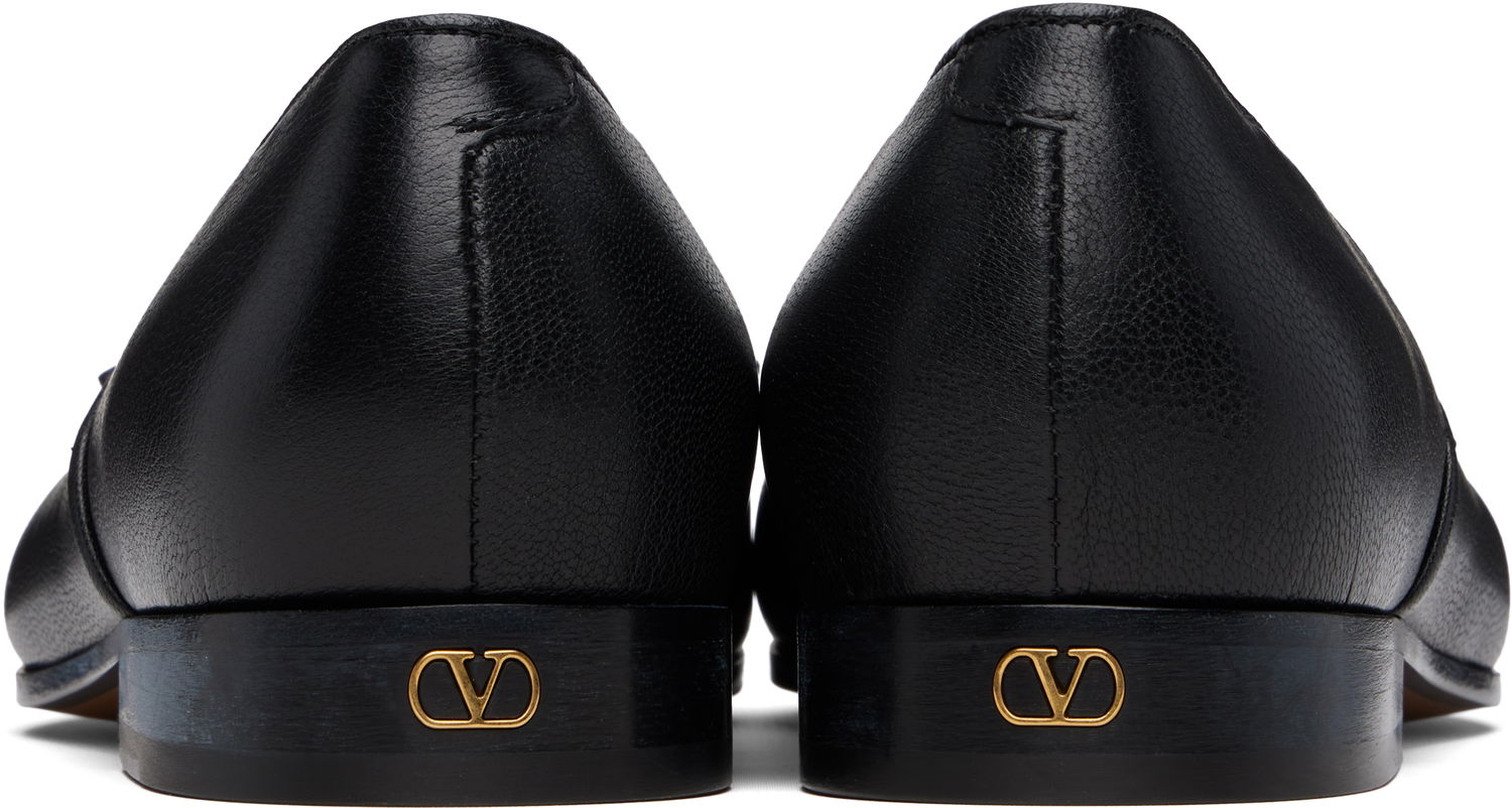 Skopleje Valentino Valentino Square Toe Tassel Loafers Sort | 6Y0S0K15VMH0NO, 1