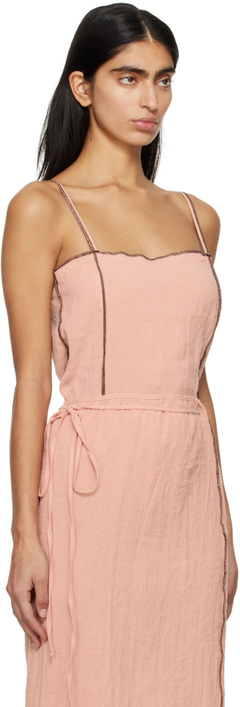 Kjole Baserange Baserange Shok Sleeveless Midi Dress Lyserød | TOSKS-LC-SP24, 1